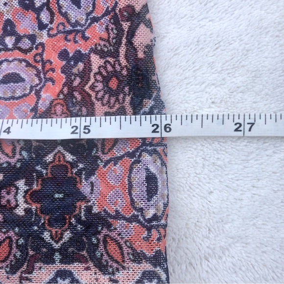 Bobbie Brooks Shirt Patchwork Geometric Sheer Sleeveless Sz. Medium - Picture 3 of 7